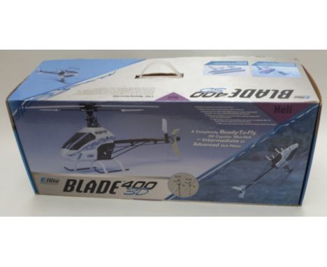 Horizon Hobby E-flite Blade 400 3D radio controlled model helicopter, in original box.&nbsp;