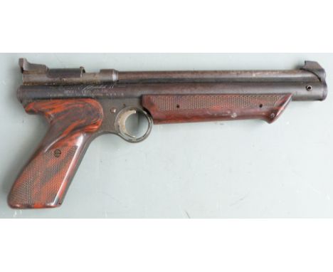 Crosman Medalist II&nbsp; Model 1300 .22 target air pistol with shaped and chequered grip and adjustable sights, NVSN.&nbsp;