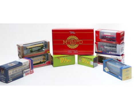 Ten Corgi Original Omnibus Company (OOC), Exclusive First Editions (EFE), Britbus and similar diecast model buses and coaches