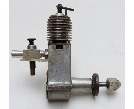 Saxby Gnat, Mills or similar vintage diesel compression ignition model aircraft engine, numbered to mounts 34 and 140, height
