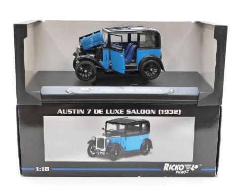 Ricko Ricko 1:18 scale diecast model Austin 7 De Luxe Saloon 1932, 32130, in original box.&nbsp;