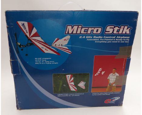 ERC Micro Stik radio controlled model aeroplane, in original box.&nbsp;