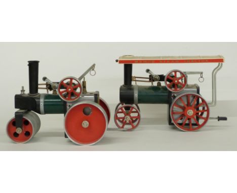 Two Mamod live steam engines Roller SR1A and Tractor TE1A.&nbsp;