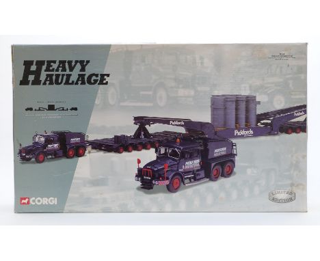 Corgi Heavy Haulage 1:50 scale limited edition diecast model&nbsp;Pickfords Industrial Ltd Scammell Contractor x2, Nicholas T