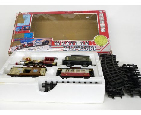 Playgo battery operated Western Express large scale train set, 3576P, in original box.&nbsp;