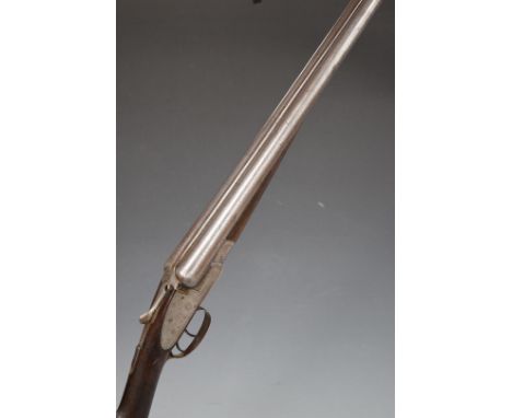 Leach &amp; Son of Chelmsford 12 bore side by side shotgun with named and border engraved locks, engraved trigger guard, top 