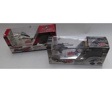 Silverlit Picoo Z radio control model helicopter together with another in parts, both in original boxes.&nbsp;