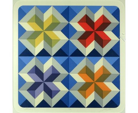 Circa 1970's Color Lithograph, "Chronos". Pencil Signed (illegible) lower right, numbered 21/70. Good condition. Measures 20-