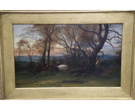 George Heming Mason (1818-1872)oil on canvasLandscape North Staffordshireartist's label verso20.5 x 33cmCONDITION: Oil on ori