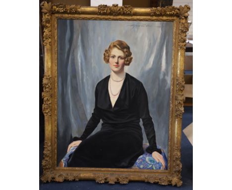 Alfred Everitt Orr (1871-1931)oil on canvasPortrait of Marjorie, Countess of Brecknocksigned110 x 85cmCONDITION: Oil on canva