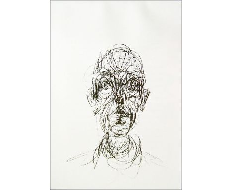ALBERTO GIACOMETTI, 'Head of a man', original lithograph, 1961, published in 'Derriere Le Miroir n. 127'. 