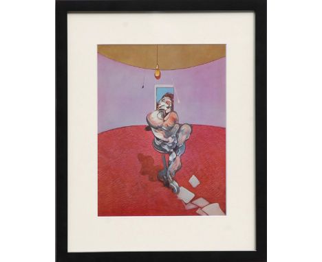 FRANCIS BACON, lithograph, George Dyer, 1966, printed by Maeght, 33cm x 25cm, framed and glazed.