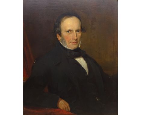 Joseph Francis Walker (British 1831-1906): Seated Portrait of a Gentleman, oil on canvas 74cm x 61cm in ornate gilt frameProv