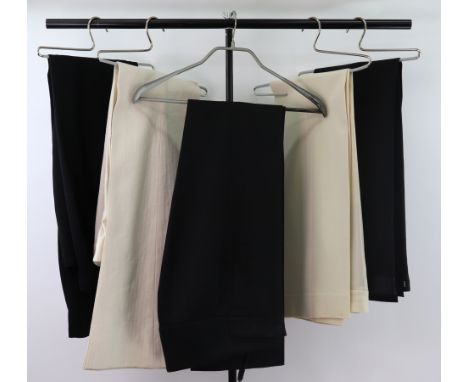 Chloe, Chanel, Helmet Lang and others: Five pairs of trousers, the Chanel black trousers with detailing below the waist (5).