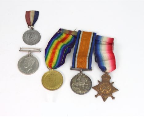 A First World War Group to 7429 Sjt H W Dredge 1/Wilts R, 1914, War & Victory medals and a large collection of papers relatin