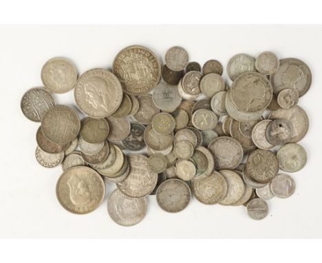 WORLD, MIXED COINS. A large collection of mainly silver denominations, various countries.