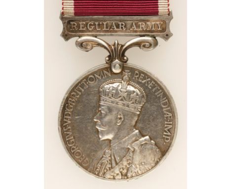 A GEORGE V ARMY LONG SERVICE AND GOOD CONDUCT MEDAL, impressed (537471 MUSICIAN R. BASTIN. R.H.G.)