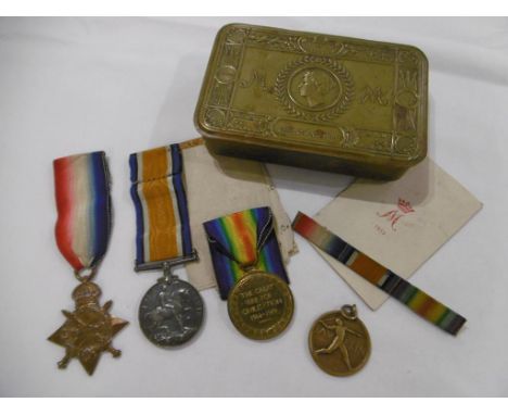 A GREAT WAR TRIO MEDAL GROUP, 1914-15 Star (42282. GNR. W.J. HIGDON. R.G.A.), War and Victory (42282 GNR. W.J. HIGDON. R.A.),