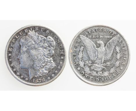 AMERICA, SILVER 'MORGAN' DOLLAR, 1878 CC. Head left, eagle on reverse. GVF. (one coin)