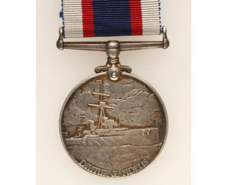 A GEORGE VI ROYAL NAVAL WIRELESS RESERVE LONG SERVICE AND GOOD CONDUCT MEDAL, impressed (336 W.A. PORTER. TEL. R.N.V. (W) R.)