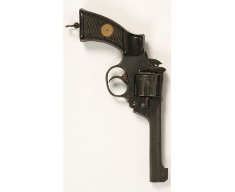 A DEACTIVATED SECOND WORLD WAR OFFICERS REVOLVER, Webley M K IV Service, with deactivation certificate