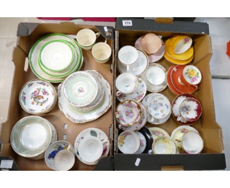 A mixed collection of items to include Wedgwood part tea set, Portmeirion items, decorative cabinet cups and saucers from Fol