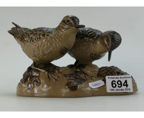 Poole pottery Limited Edition Barbara Linley Adams sculpture - Sandpiper with certificate.