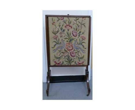 Regency mahogany extending firescreen