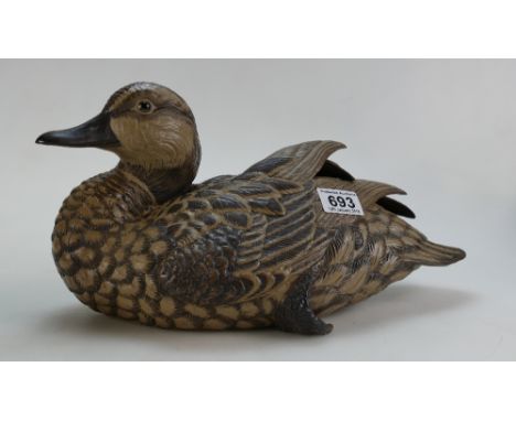 Poole pottery Limited Edition Barbara Linley Adams sculpture - Mallard no certificate.