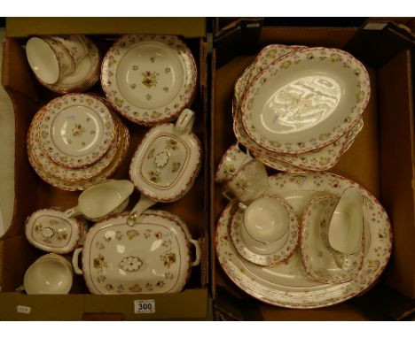 A good collection of Wedgwood Bianca Williamsburg dinner and tea ware comprising tureens, bowls large platter, cups & saucers