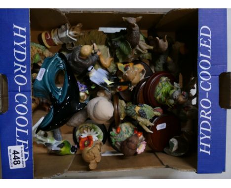 Collection of eighteen animal figures to include - Aynsley (1a/f) Coalport, Teviotdale, Sherratt & Simpson, Royal Adderley, S