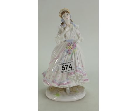 Royal Worcester figure The Village Bride, limited edition for Compton Woodhouse