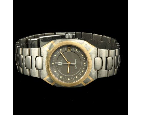 brand Omega model Seamaster titanium case diameter 32 mm.