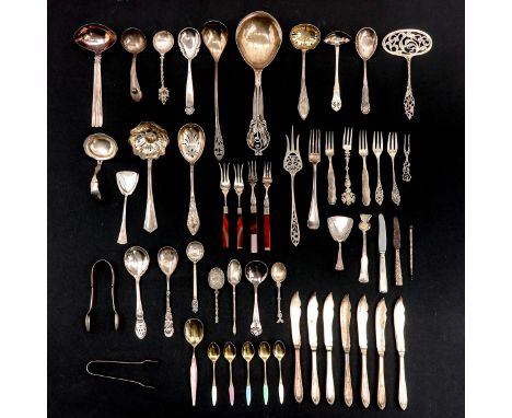 Including silver pickle fork 19th century with carnelian handle length 14 cm.