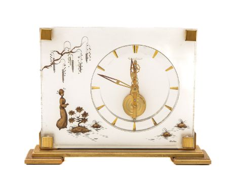 marked Jaeger-leCoultre, model Marina, decor Chinoiserie, 22 x 17 x 5 cm.