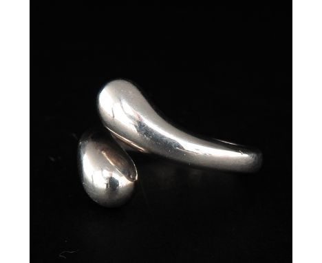 Marked Georg Jensen silver ring size 17