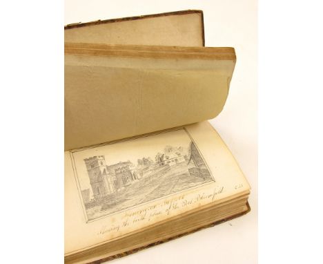 Journal of Ellen Lawrance, dated 1826, containing numerous manuscript poems, also containing pressed flowers and original ill