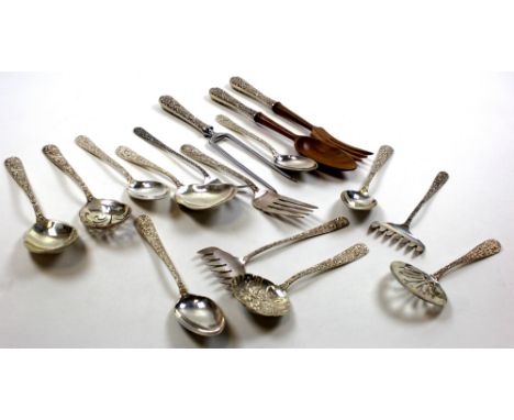 Assortment of American Silver Flatware (over 900g) to include Kirk & Son, Stieff etc