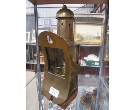 vintage brass ships lamp