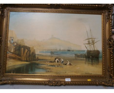 large gilt framed print on canvas