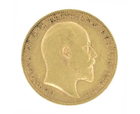 King Edward VII, Half-Sovereign, 1906, Melbourne Mint. King Edward VII, Half-Sovereign, 1906, Bare head r. R. St. George and 