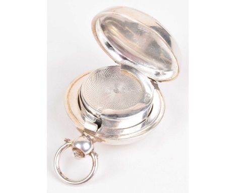 Silver sovereign holder. A George V silver sovereign holder, the outer case hallmarked Birmingham 1910 J.C Ltd and the interi