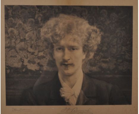 Lawrence Alma-Tadema (1836-1912) British. Portrait of Ignacy Jan Paderewski, Portrait of the Pianist and Politician, Photogra