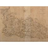 Early 20th Century English School. "A Map of the North Part of West Riding of Yorkshire", Map, 16" x
