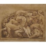 Stephano Mulinari (1741-1790) Italian after Giulio Romano (1499-1546) Italian. "Allegoria di un
