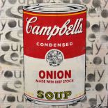 Pietro Psaier (1936-2004) Italian. "Campbell's Onion Soup", Mixed Media, Artist's Proof, Signed