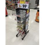 DOUBLE SIDED WIRE MERCHANDISER ON CASTERS