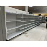 60FT OF MADIX WALL SHELVING