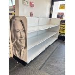 8FT OF MADIX WALL SHELVING