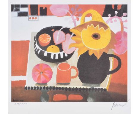 Mary Fedden R.A. (British 1915-2012) "The Orange Mug" Signed and numbered 535/550 in pencil in the margin, published in 1996 